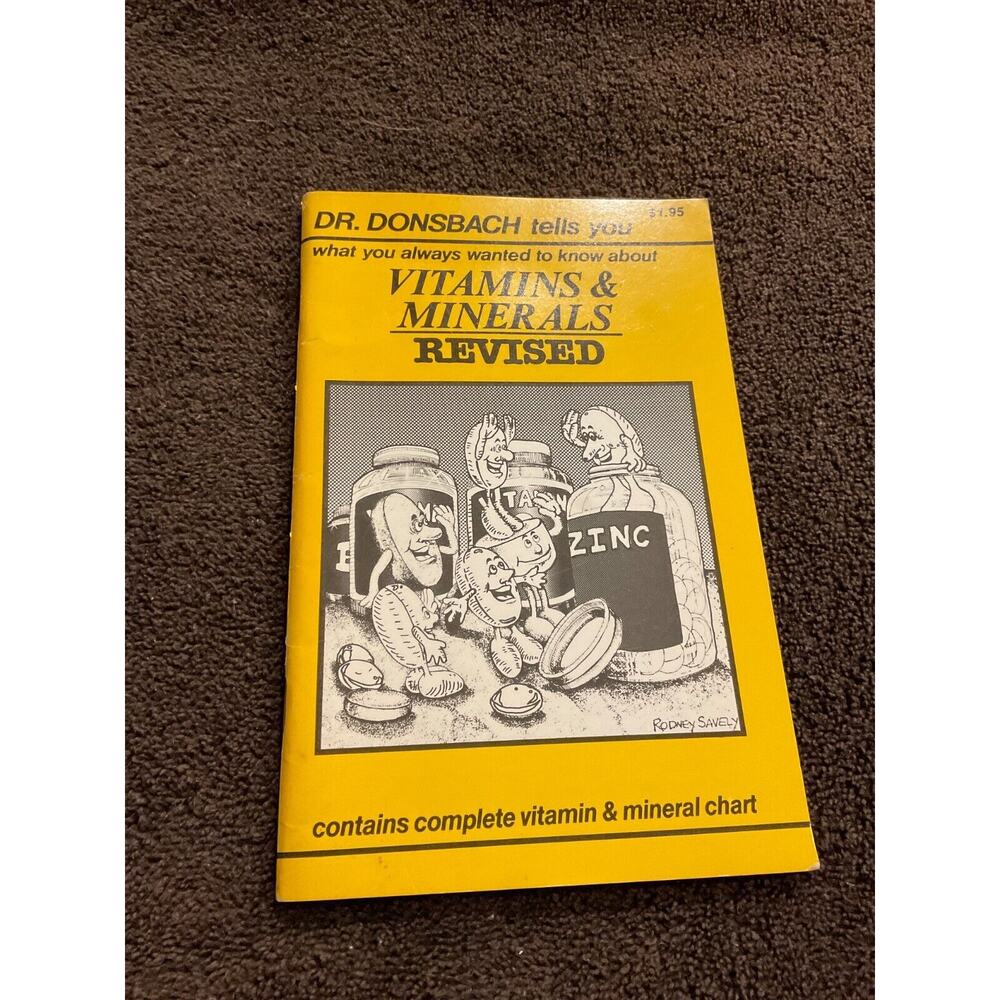 Dr. Donsbach Vitamins &‎ Minerals Revised Booklet 1981 Health Info Booklet